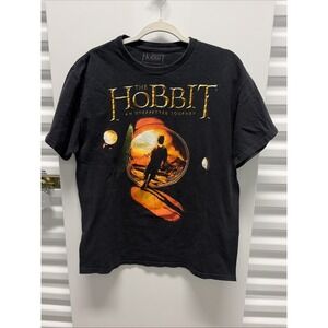 Vintage The Hobbit: An Unexpected Journey LOTR Movie T-Shirt, Size L